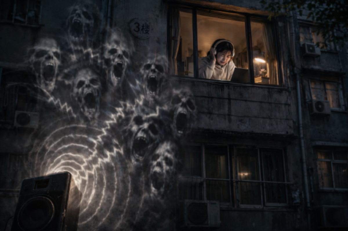 隣人トラブル。嫌がらせで毎日10時間「幽霊の声」をスピーカーで流し続けた住人