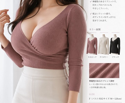 【画像】デカパイ向けのファッションカタログ、完全にエロ本www