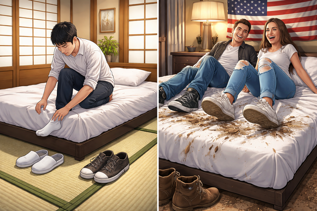 【文化差】日本「靴は脱げ」海外「そのままベッドOK」←これマジで汚くないの？ｗｗｗ