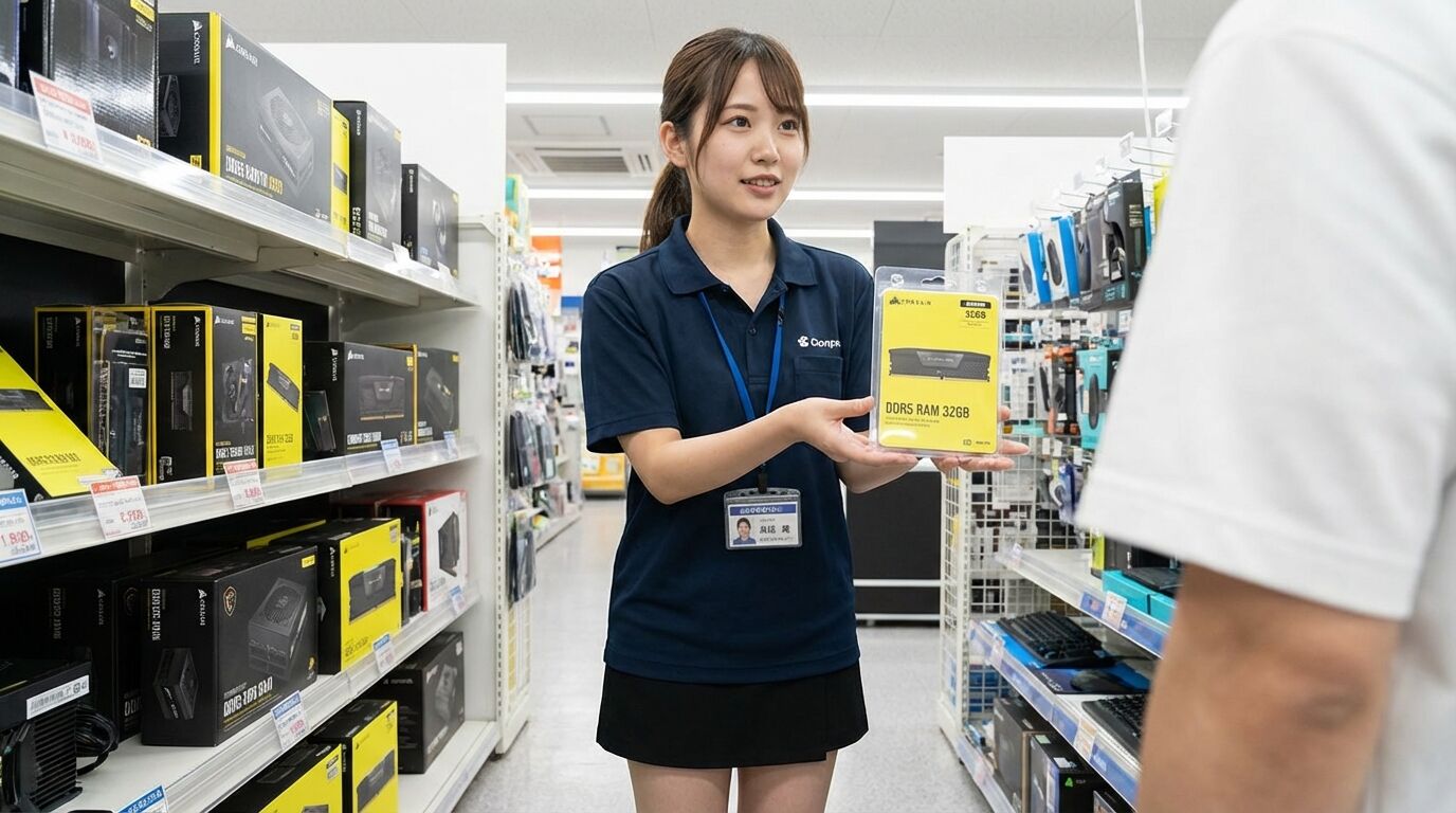 【バルブ崩壊】PCメモリ価格、半額に暴落