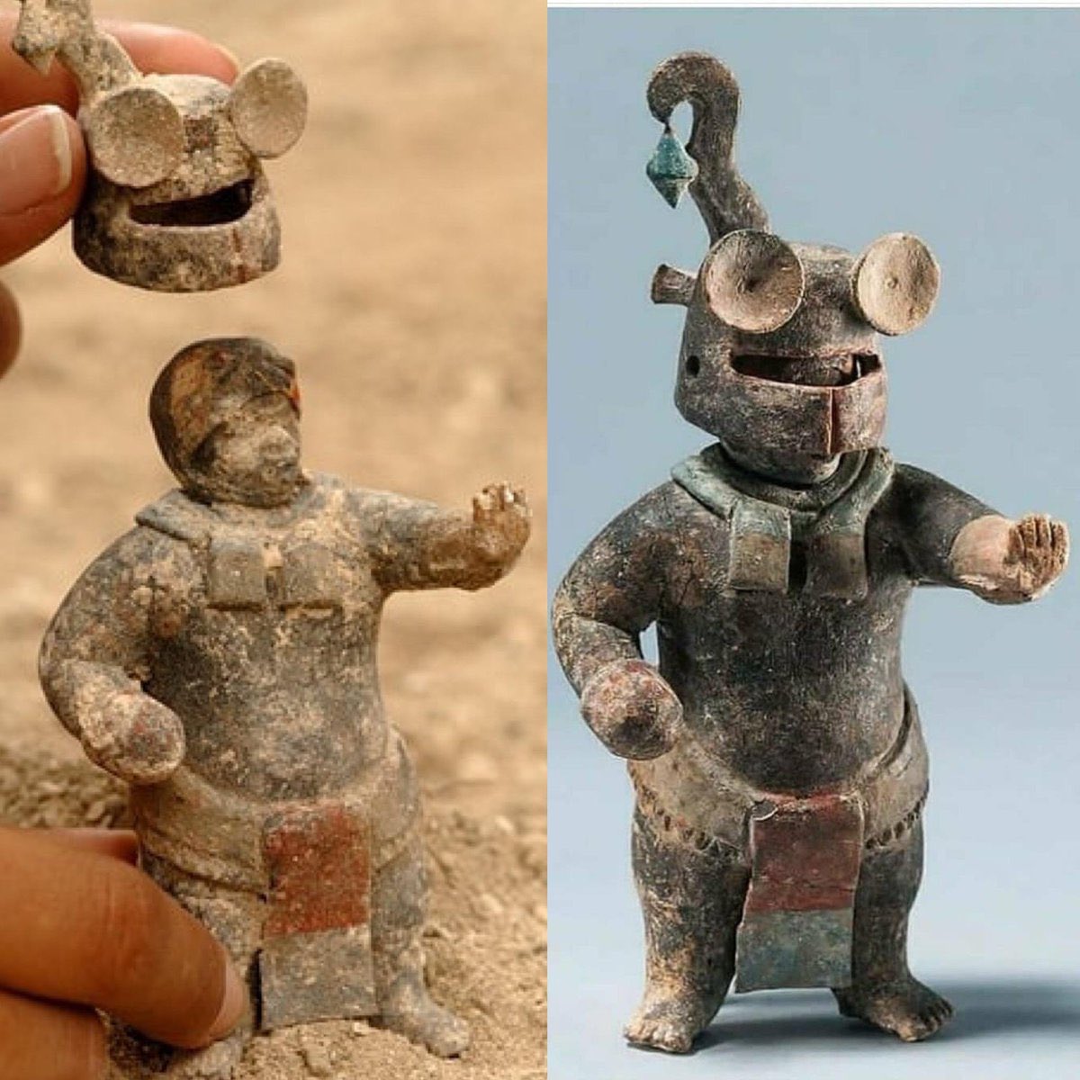 【画像】1500年前のフィギュアが発見されるｗ