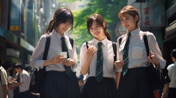 【画像】JKさん、流行りだからと言ってとんでもない服を着てしまう。ありがてぇwww