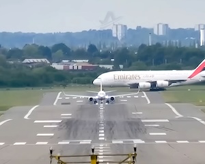 【動画】世界一売れた旅客機ボーイング737とエアバスA380の大きさの比較がwww