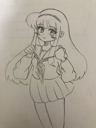 【画像】美少女描いたから評価を頼む