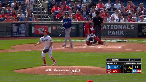 大谷、マイコラスから第1号同点3ランwww