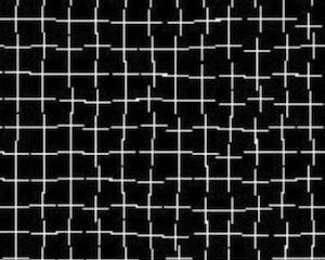 【画像】脳は整列させたい。ガタガタのマスが綺麗に整っていく錯覚。