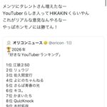 ガーシー「やっぱYouTuberはホンモノの芸能人達には勝てんだな」