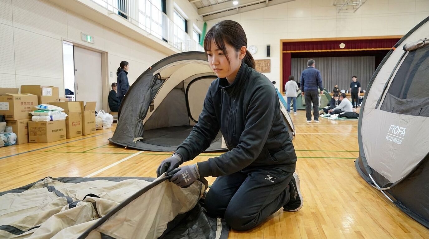 【画像】プライバシーの確保に使える「縦横使える防災テント」がこちらです‥‥南海トラフエリア民はマストバイか？