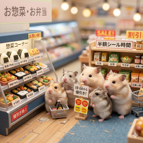 値引きシール待機ガチ勢　ヤバイwww