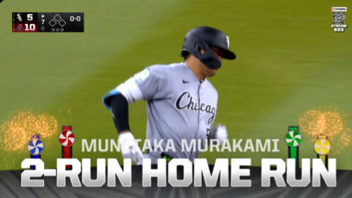 村上、両リーグトップタイの5試合連発第10号www