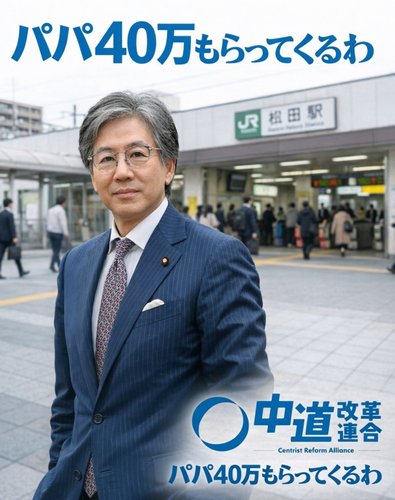 中道「カタログギフト30000けしからん！落選者に月400000」