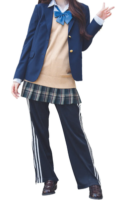 【画像】女子高生「この格好、校則で禁止じゃないのに注意される」