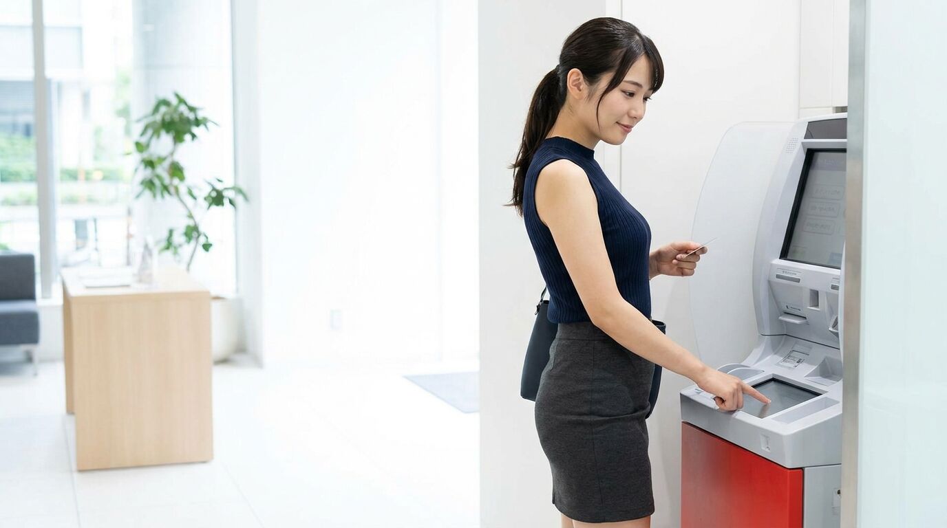 【何が目的だよ】銀行のATMで異常に通帳に記入するおばさん