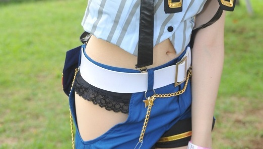 【画像】露出コスプレイヤーが着る、パンツを見せる為の衣装ｗ