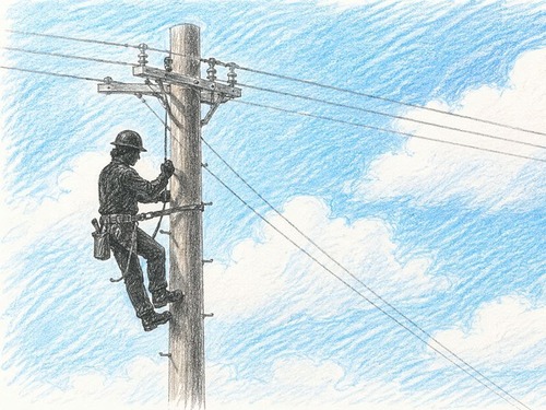 小さな娘から贈られた安全グッズをつけて仕事するパパ…その姿に心が温かくなる