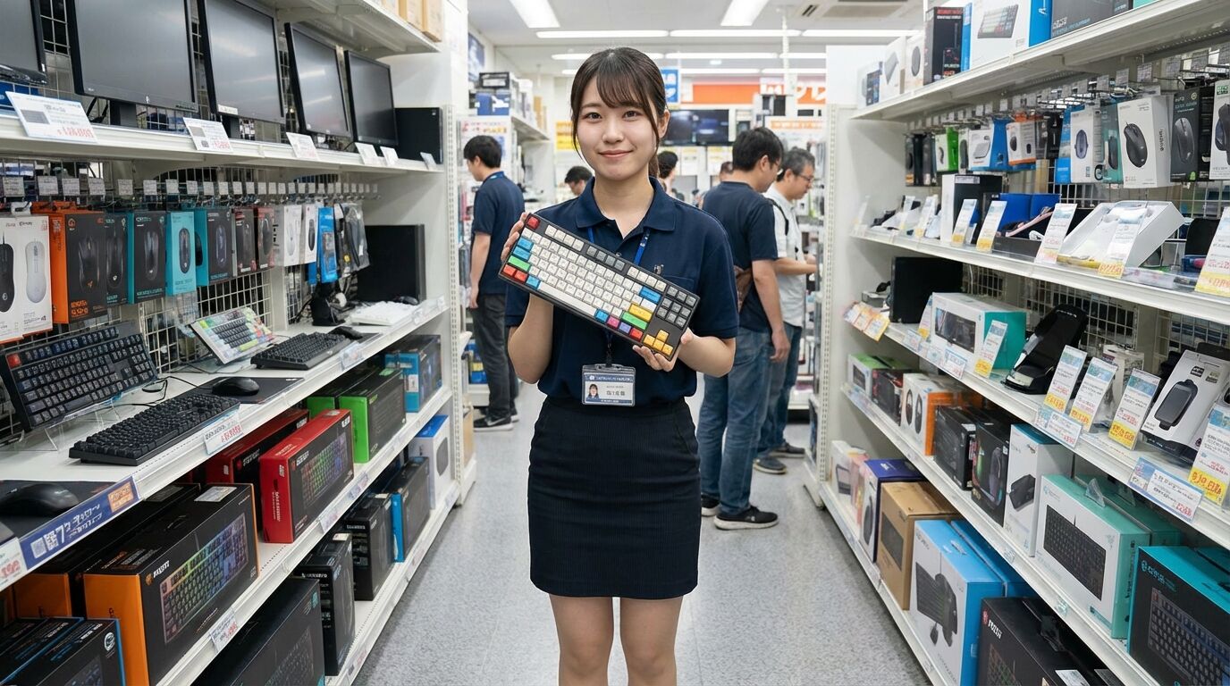 【画像】明日届く予定だったメカニカルキーボードがさっき届く！！！！！！！！！！