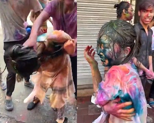 【動画】22歳の日本人女性、インドのお祭りで集団暴行されそうになる。