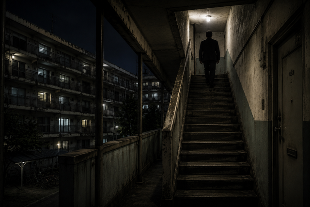 【洒落怖】洒落にならない怖い話『古い団地、4階の男』