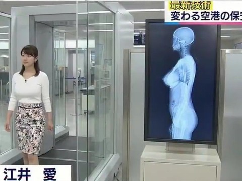 【画像】女子アナが生放送中に自分の胸とま～ん（笑）を触りだす