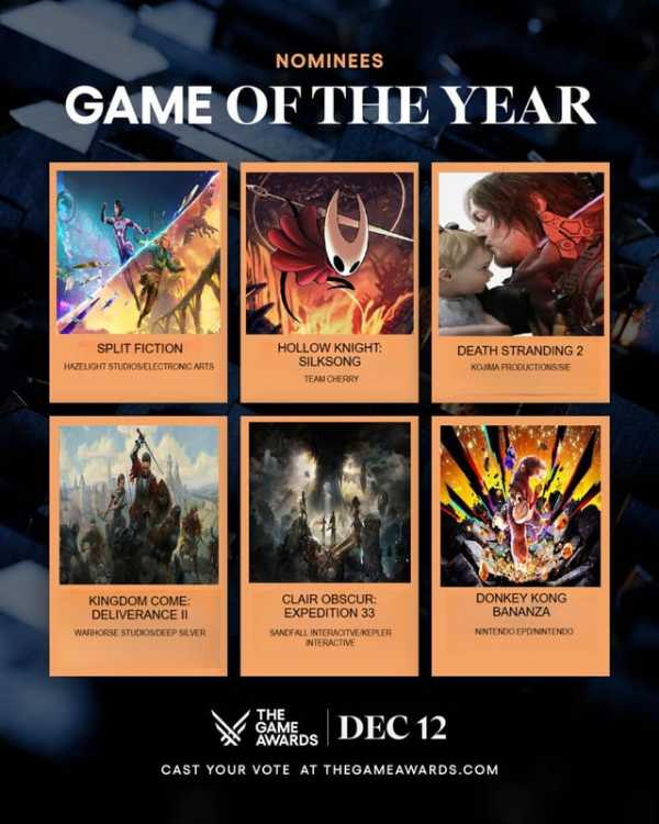 今年のGOTY、史上最高レベルの大激戦な件