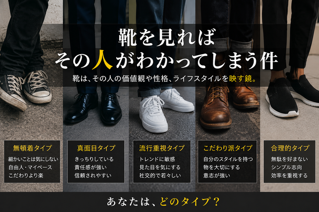 靴を見ればその人がわかってしまうの怖いよな