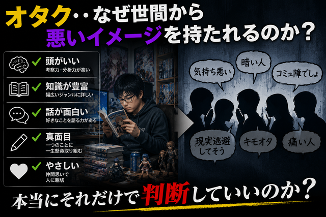 オタク「頭いいです、知識豊富です、話も面白いです、基本真面目です、優しいです」←こいつらが世間で微妙な扱いされる理由ｗｗｗ