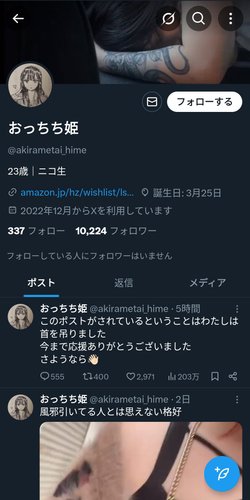 【訃報】大物YouTuberおっちち姫さん、死去