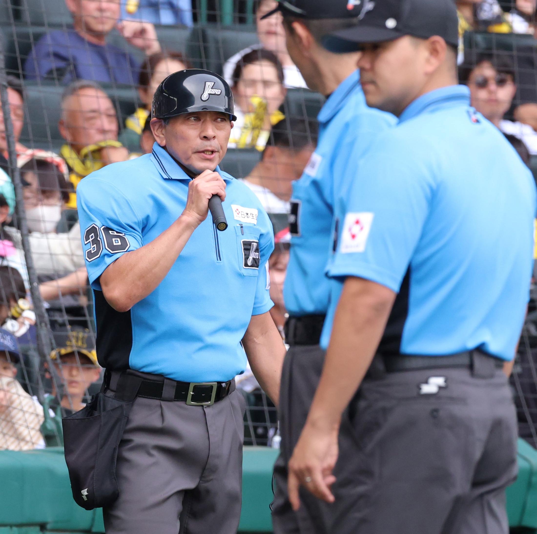 【珍】球審さん、森下さん退場を説明「警告はしました。それでもまだ続けたので退場」www