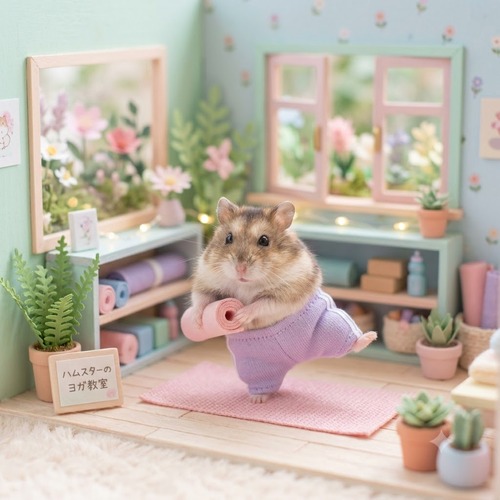 ハムスターヨガパンツが可愛すぎる件　ペットにヨガパンツ履かせるのがブームに