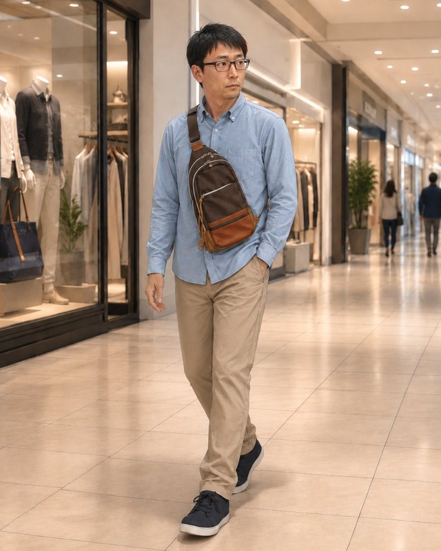 【賛否】「休日イオンモールおじさん」ファッション、なぜここまで叩かれるのか…水色シャツ・チノパン・ボディバッグが物議