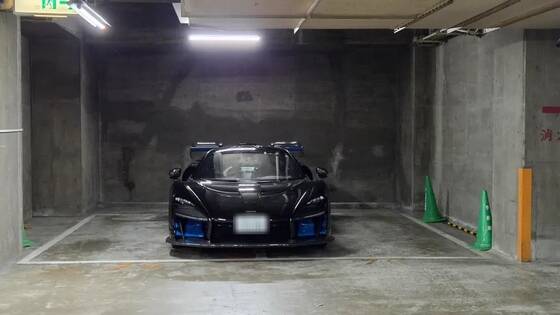 地下駐車場にめちゃくちゃ駐車ヘタクソなダサい車いたんだけどw