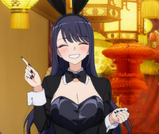 【画像】貧乳がバニースーツ着て胸元ブッカブカの隙間から乳首見えまくりのやつwww