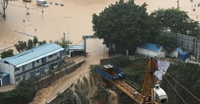【画像】中国、街全体が沈む