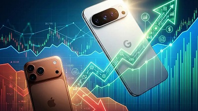 【朗報】国内のスマートフォンのシェア率、ついにAndroidが逆転www