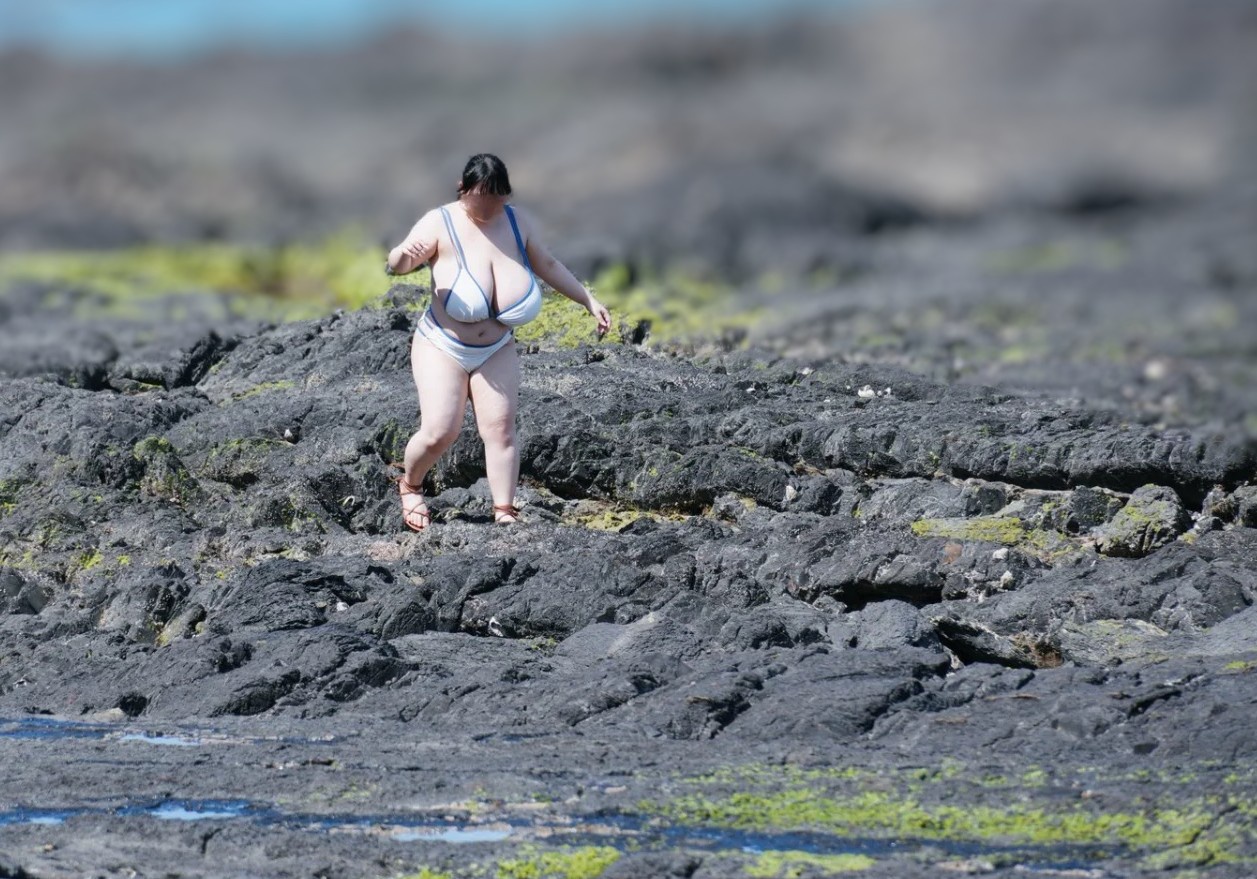 【画像】とんでもない爆乳女さんの水着オフ会に参加してきた