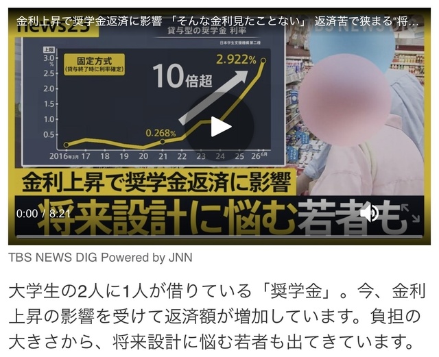 日本人の若者、日本に絶望。「奨学金の返済金利2.9%って死ねってことですか？」  [7/20]