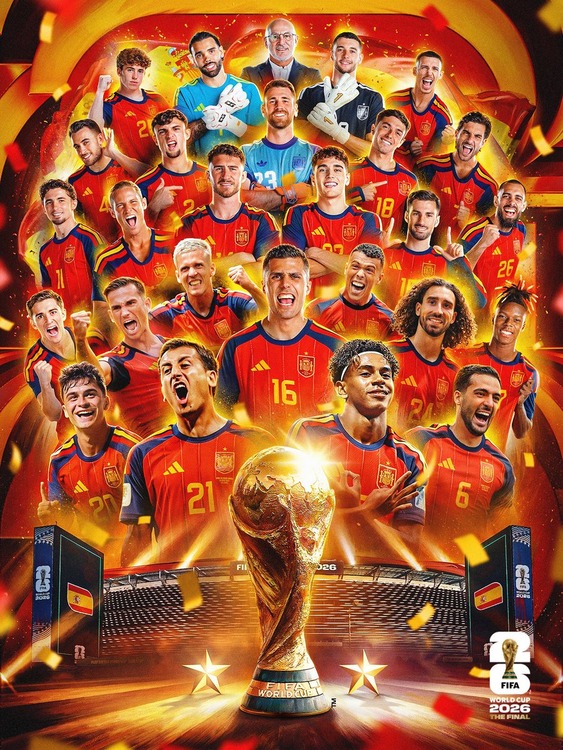FIFAワールドカップ2026、スペインが優勝www