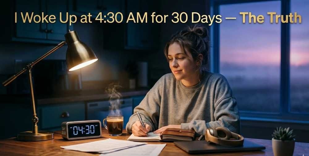 【生活】「成功者は朝5時に起きる」というショート動画に影響されて一か月間毎朝4時半に起きた結果わかったこと