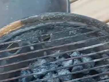 【閲覧注意】 庭でBBQをしてみた。ウサギの丸焼きに挑戦だ！ → 火加減が大切です…