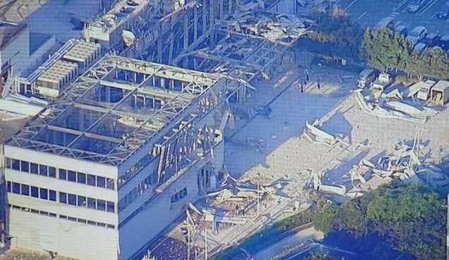 【動画】イオンモール熊本、爆発した模様