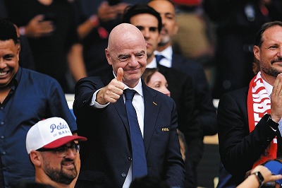【朗報】FIFA会長「ワールドカップ出場国64に増やす」