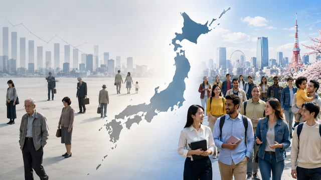 【人口減少が加速】日本人、42年ぶりに1億2000万人割れ　わずか1年で91万人減、外国人は35万人増え過去最多403万人に