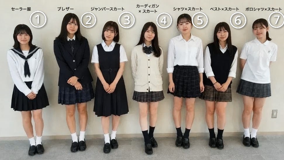 【画像】どのJKスタイルが好きですか！？