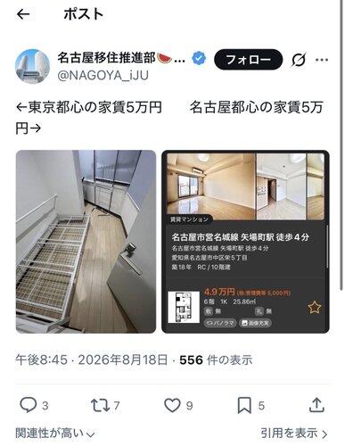 【画像】東京都心の家賃5万、ガチで一線を越える