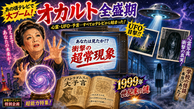 【なぜ消えた？】昔のテレビ「心霊写真！UFO！ノストラダムス！宜保愛子！」←あのオカルトブームはなぜ終わったのか？