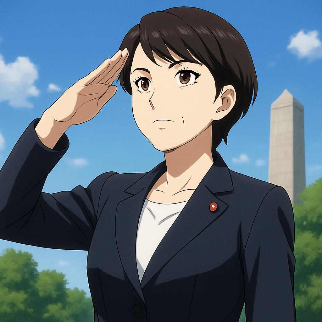 高市早苗さん、「靖国の方向」に向いて、礼ッ！！！