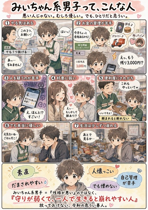 【画像】みいちゃん系男子、漫画化される。これが真実らしいwww