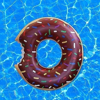 【画像】褐色水着ロリ「なんだこの浮き輪…かっけえ…」