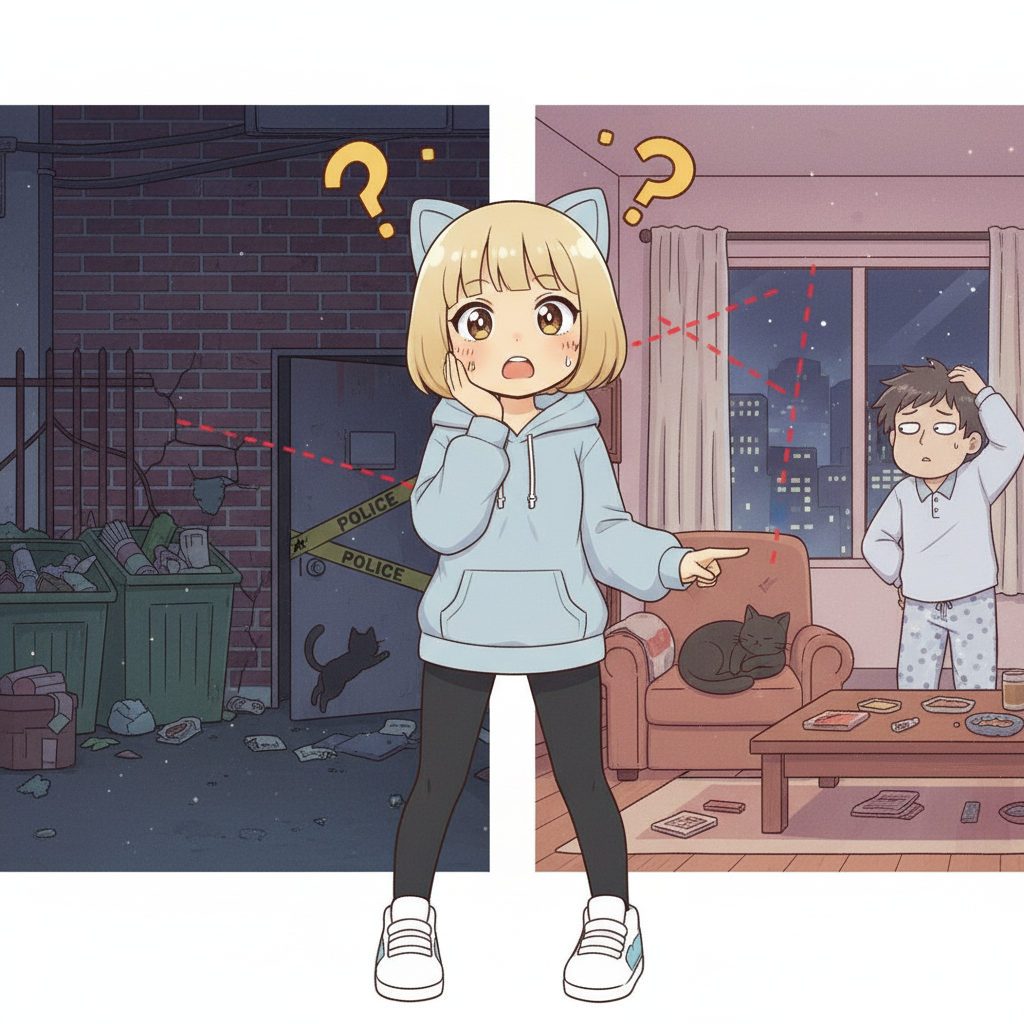 朝6時半、スーツ姿のおっさん数人がドアをドンドン。旦那が要件を聞くと「警察です。旦那さん、1年前の不法侵入のこと覚えてるよね？」私「( ﾟдﾟ)ﾎﾟｶｰﾝ」