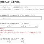 任天堂アカウントのメールアドレス変更受付したんだが…